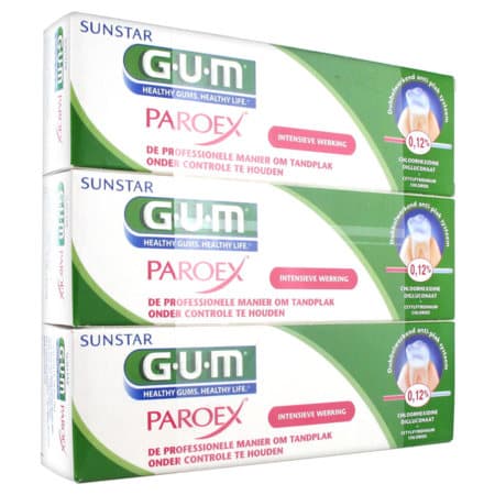 Gum Paroex Gel Dentifrice 75ml X3 — Pharmacie du Soleil Elsie Santé