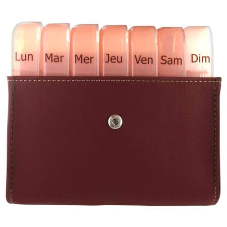PILBOX MAXI PILUL SEMAINIER ROUGE