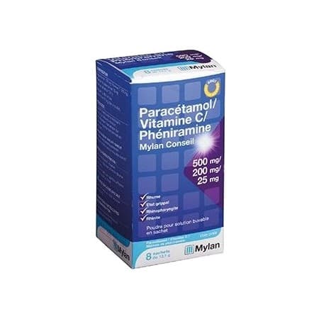 PARACET VIT C PHEN MYL CONS SACH 8 — Pharmacie porte de la villette
