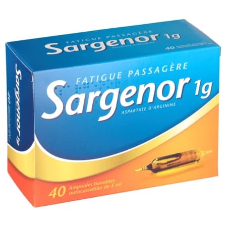 SARGENOR 1G/5ML AMP BUV 20 — Pharmacie Pharmavance Sacre Coeur