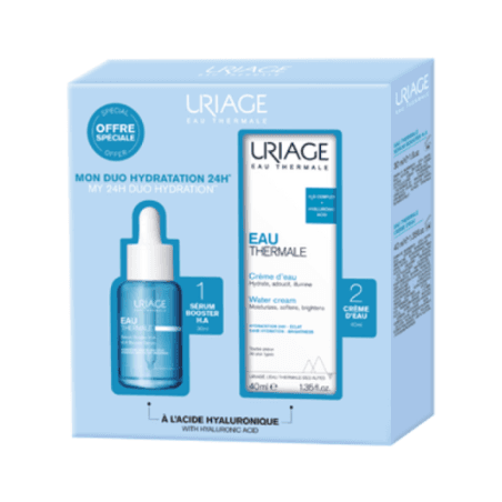 Uriage Coffret Eau Thermale Serum Booster Ha 30ml + Creme D'eau 15ml — Pharmacie Dall'oglio Poillevey
