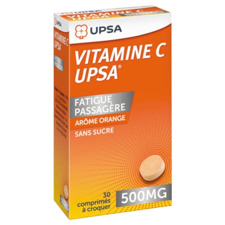 VIT C 500MG UPSA CPR CROQ 30 — Grande Pharmacie de Grenelle