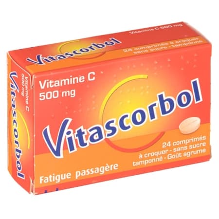 VITASCORBOL 500MG CPR CROQ S/S 24