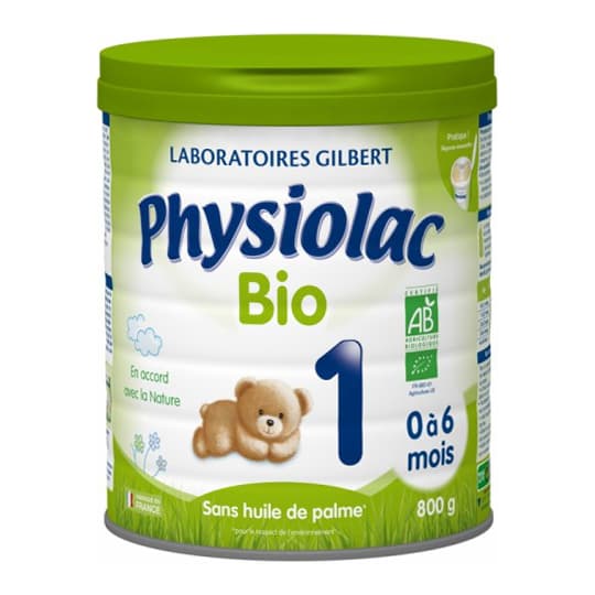 PHYSIOLAC LAIT BIO1 PDR 800G — Pharmacie Lafayette de Roubaix