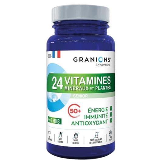 GRANIONS 24 VITAMINES SENIOR CPR90 — Pharmacie Lafayette Rueil
