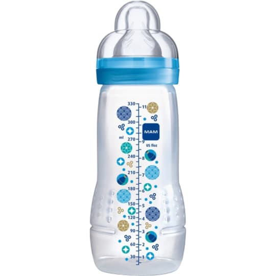 Mam Biberon Easy Active 2ème Âge Débit X Conte de Fée Bleu, 330 ml — Grande Pharmacie de Grenelle
