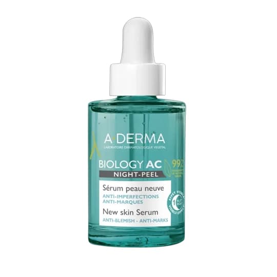 A-DERMA BIOLOGY AC NIGHT-PEEL 30ML — Pharmacie Cannes Riviera