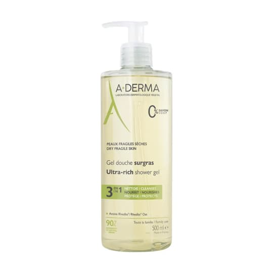 A-DERMA GEL DCH SURGRAS 500ML — Pharmacie Maritime