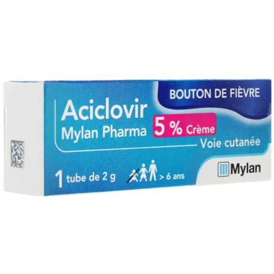 ACICLOVIR 5% VTS CONS CR TUB 2G — Pharmacie Guy Môquet
