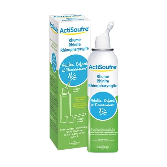 ACTISOUFRE PULV NASAL/BUC 100ML — Pharmacie des Cascades