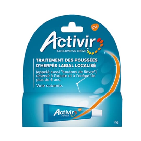 ACTIVIR 5% CR TUB 2G — Pharmacie des Cascades