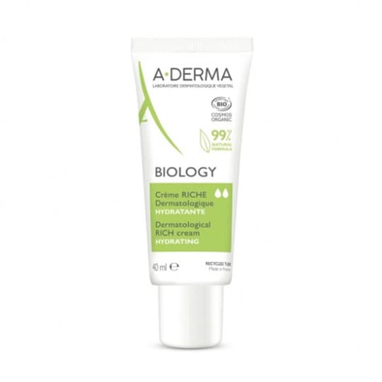 A-DERMA BIOLOGY CR RICH DERMA 40ML — Pharmacie de la Gare Montparnasse