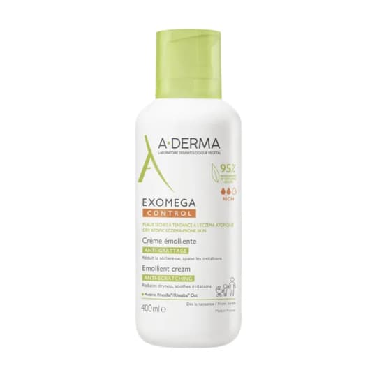 A-DERMA EXOMEGA CONT CR EMOL 400ML — Pharmacie Lafayette de Roubaix