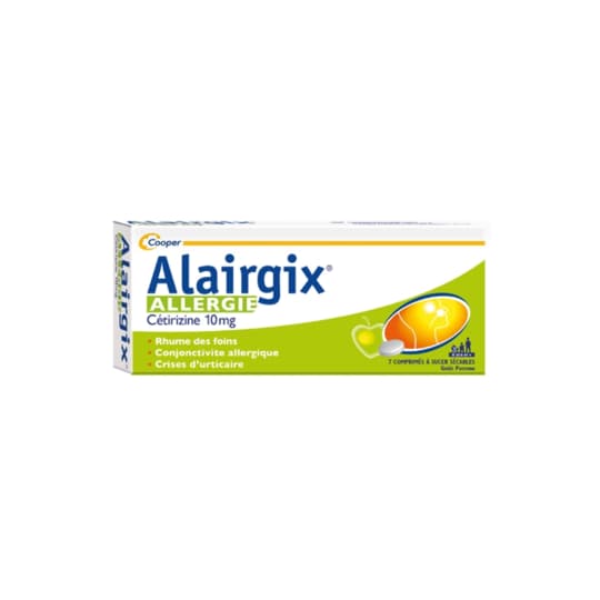 ALAIRGIX CETIRIZINE 10MG CPR SEC 7 — Pharmacie Européenne 24/24 de la place de clichy
