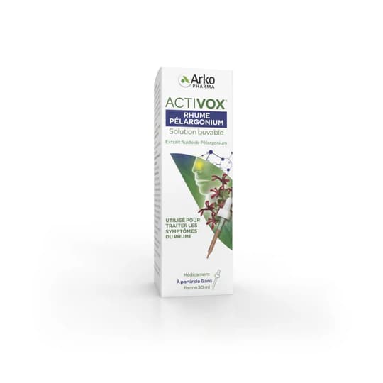 ACTIVOX RHUME PELARGONIUM FL 30ML — Pharmacie de Tamaris