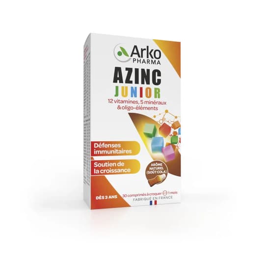 AZINC VITALITE JUNIOR COLA CPR 30 — Pharmacie Maritime
