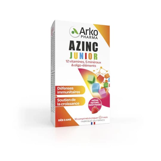 AZINC VITALITE JUNIOR FRAIS CPR 30 — Pharmacie Du Village Santé