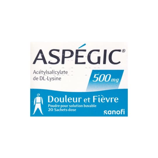 ASPEGIC 500MG SACHET 20 — Pharmacie Principale de Malakoff