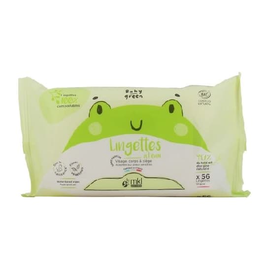 MKL BABY GREEN LINGETTE X56 — Pharmacie de la Galoppaz