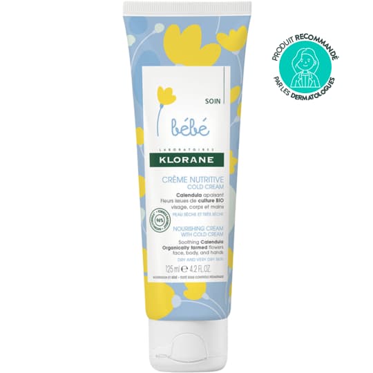 Klorane Bébé Crème Nutritive Bébé au Cold Cream, 125 ml — Pharmacie Pharmavance Saint Ouen