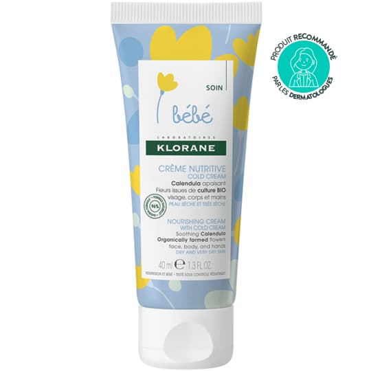 Klorane Bébé Crème Nutritive Bébé au Cold Cream, 40 ml — Pharmacie Pharmavance Ménilmontant