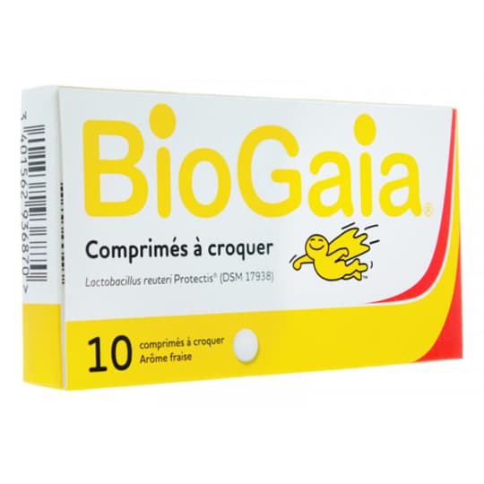BIOGAIA FRAISE CPR A CROQUER 10 — Pharmacie Sainte-honorine / la cité