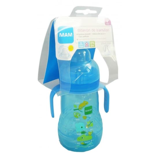 BIB MAM TRANSI GARCON SILIC 220ML — Pharmacie des Mèches