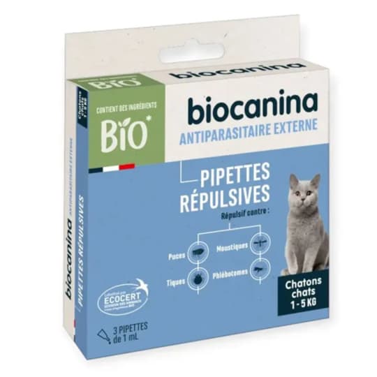 BIOCANINA PIP REPULSIV CHAT BIO 3 — Grande Pharmacie des Halles Pharma