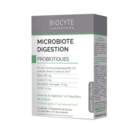 BIOCYTE MICROBIOTE DIGEST GELUL30 — Pharmacie Erlon