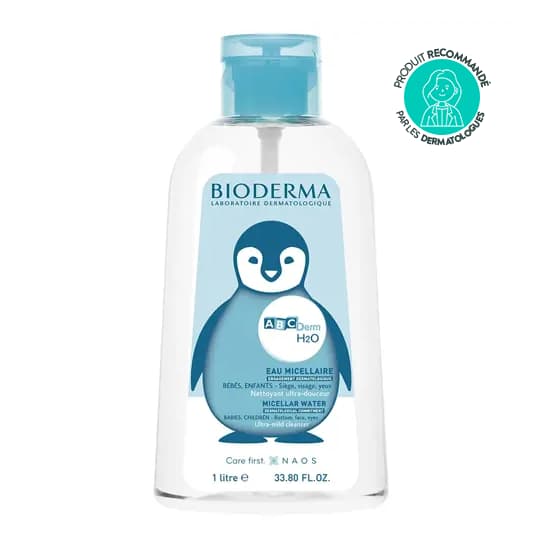 ABCDERM H2O SOL MICEL POMPE 1L — Pharmacie Bourg Achard