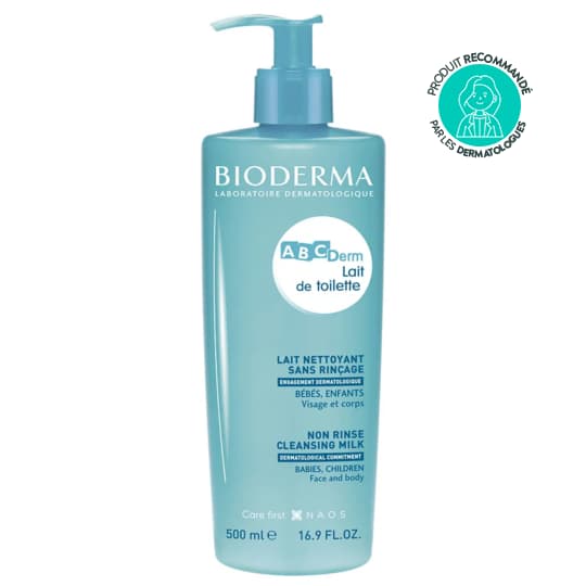 ABCDERM LAIT TOIL S/RINC 500ML — Grande Pharmacie Lazare Carnot 7j/7