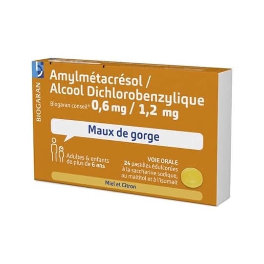 AMYL/ALC DICHLOROB BGR CONS PAST24 — Pharmacie Pharmavance Metz