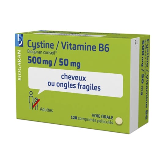 CYSTINE B6 500/50MG BIOG C CPR 120 — Pharmacie grande armée Marseille