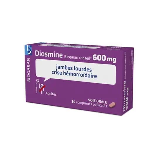DIOSMINE 600MG BIOG CONS CPR 30 — Pharmacie Parc Lann