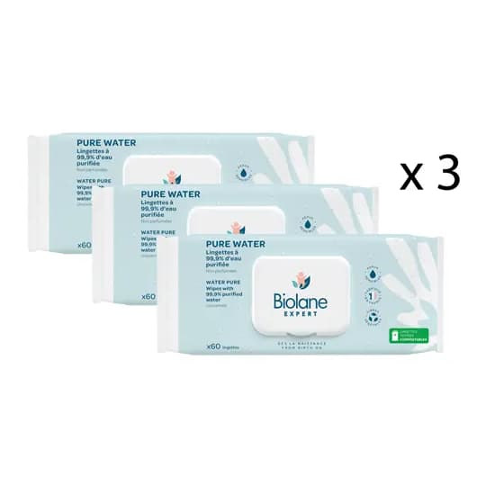 BIOLANE EXPERT LINGET PUR WAT 3X60 — Pharmacie du Triangle