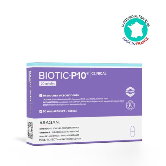 ARAGAN BIOTIC P10 CLINICAL GELUL20 — Grande Pharmacie des Halles Pharma