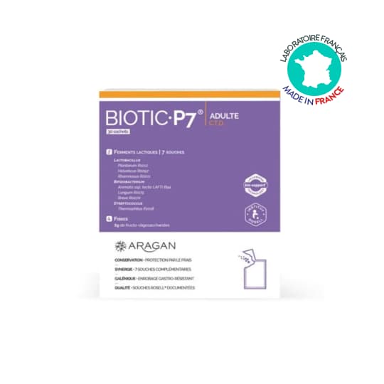 ARAGAN BIOTIC P7 ADULTE 30J SACH30 — Grande Pharmacie de la Gare - Sartrouville
