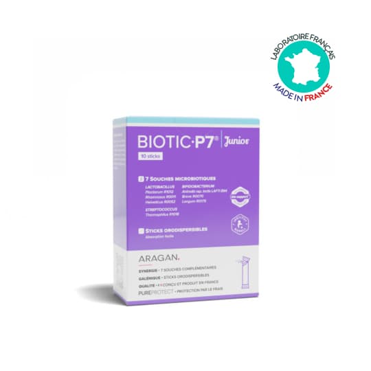 ARAGAN BIOTIC P7 JUNIOR STICK 10 — Pharmacie Européenne 24/24 de la place de clichy