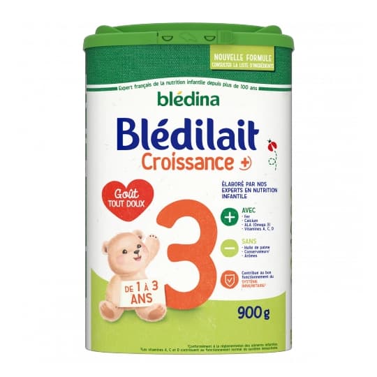BLEDILAIT CROISSANCE+ LAIT 900G — Pharmacie Lafayette de Roubaix