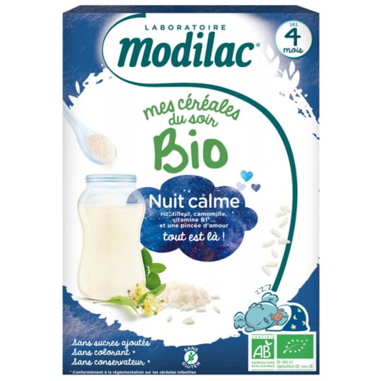 MODILAC CEREALE BIO NUIT 250G — Pharmacie Pharmavance Ménilmontant