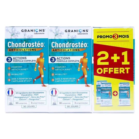 CHONDROSTEO+ ARTICULATION 90 2+1 — Pharmacie Pharmavance Paris 9 Rochechouart