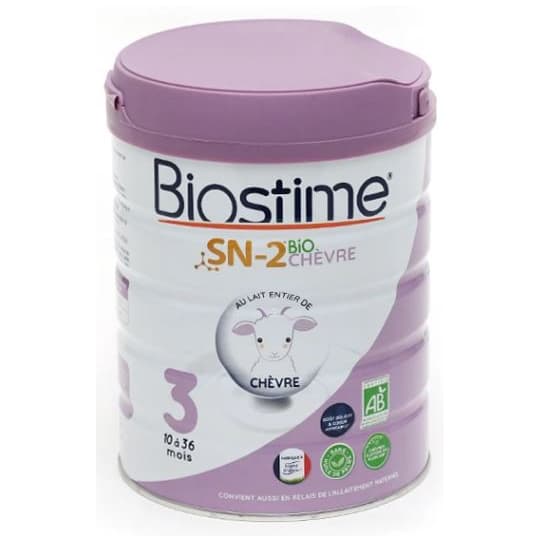 BIOSTIME LAIT CHEVRE 3EME AGE 800G — Pharmacie de la Fontaine - Valenciennes