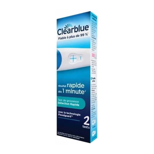 Test de grossesse Clearblue Détection Rapide, Kit avec 2 tests — pharmacie confluence ivry