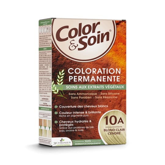 Les 3 chênes color & soin coloration permanente teinte blond clair cendré - 10a — Pharmacie du Soleil Elsie Santé