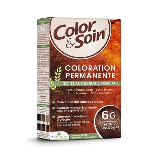 Les 3 chênes color & soin coloration permanente teinte blond foncé doré - 6g — Pharmacie Bellevue Limoges