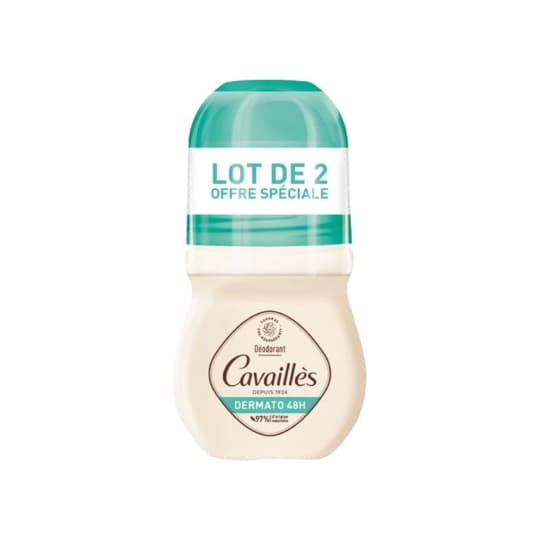 CAVAILLES DEO DERMA 48H ROLL50MLX2 — PHARMACIE DE LA GARE Nancy