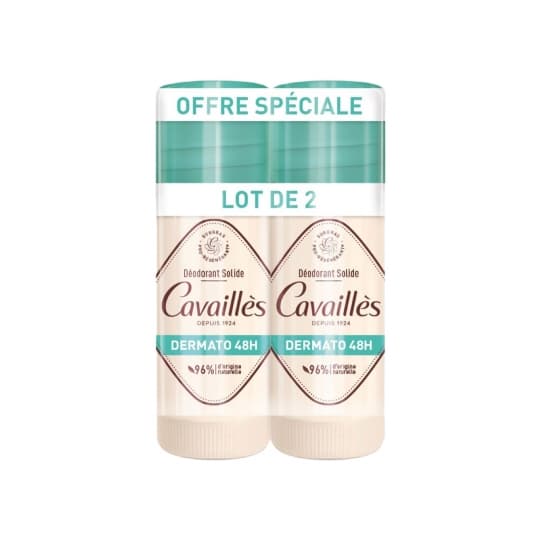 CAVAILLES DEO DERMA 48H STICK40X2 — Pharmacie Marie Stuart