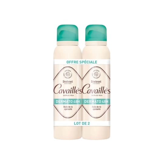 CAVAILLES DEO DERMA 48H SPR150MLX2 — PHARMACIE DE LA GARE Nancy