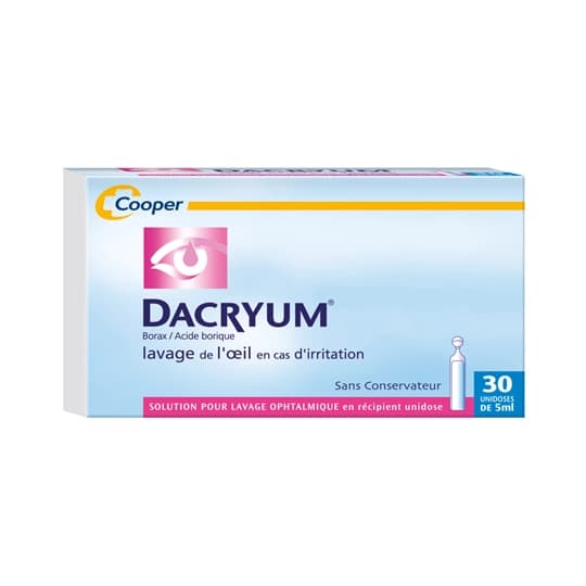 DACRYUM SOL LAV OPHT UNIDOSE 30 — Pharmacie Européenne 24/24 de la place de clichy