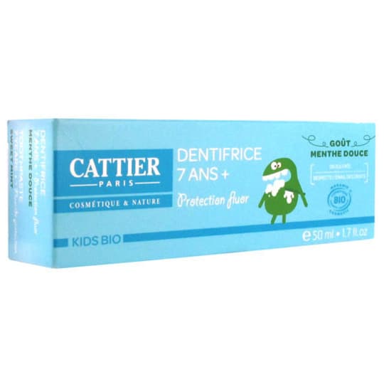 CATTIER KIDS DENT 7ANS MENTHE 50ML — Pharmacie des Cascades